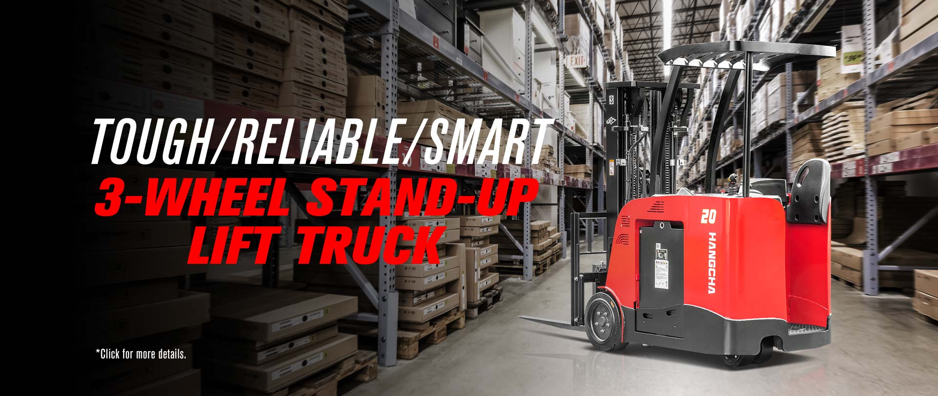 3-Wheel Stand-up Lift Truck