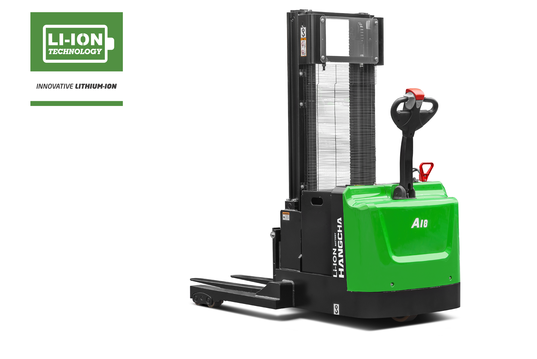Apilador Eléctrico Industrial Hombre Caminando Con Batería De Iones De Litio 2,500-4,000lb