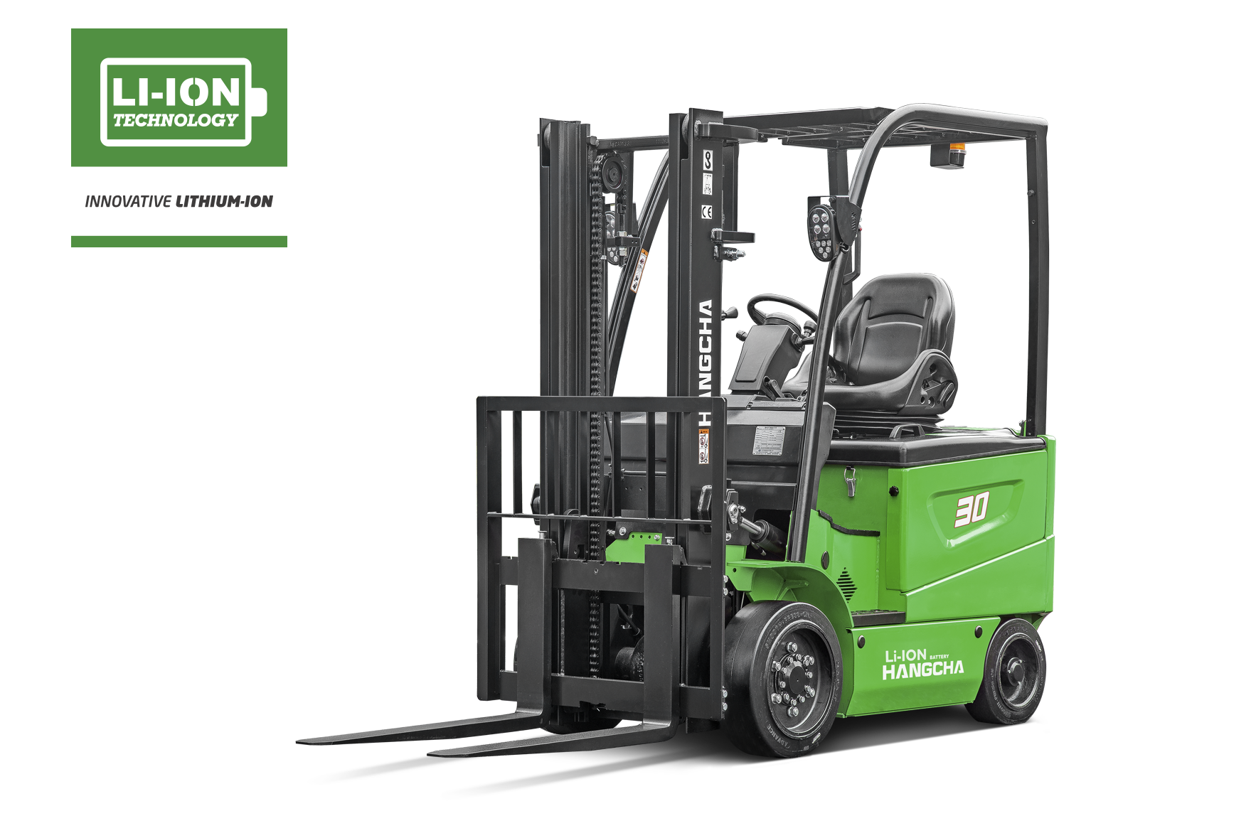 Montacargas Eléctrico Con Batería De Iones De Litio Con Llantas Sólidas (Cushion) 4,000-6,500lbs
