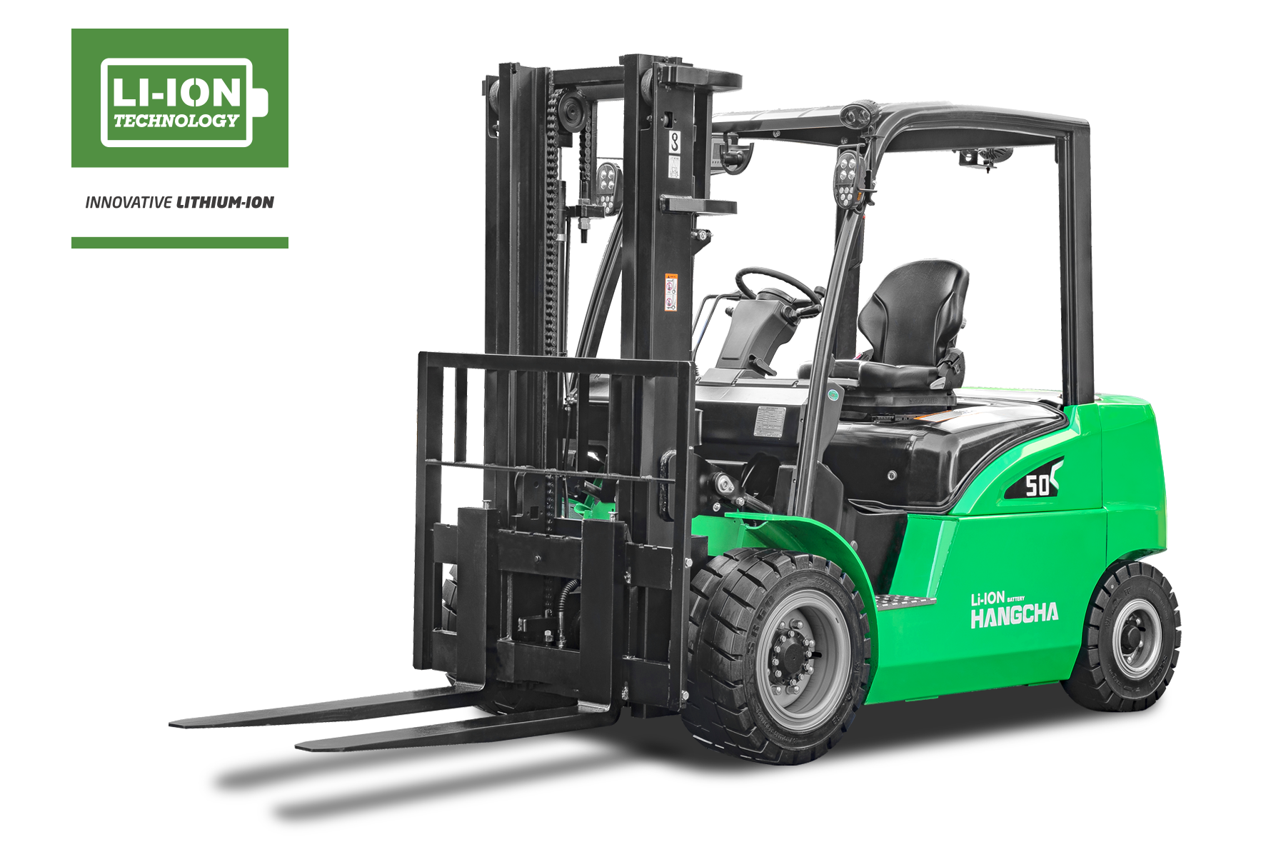 Montacargas Neumático Eléctrico Con Batería De Iones De Litio 8,000-11,000lbs